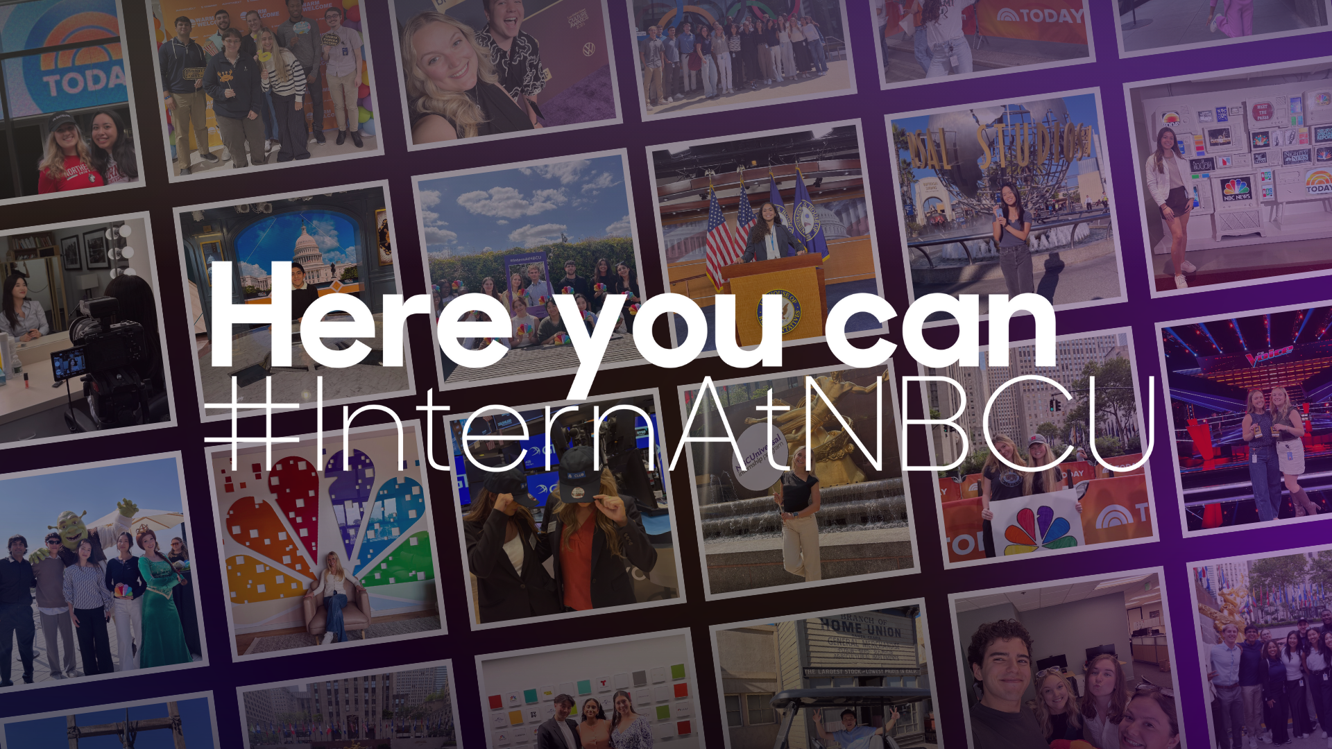 Here you can #InternAtNBCU