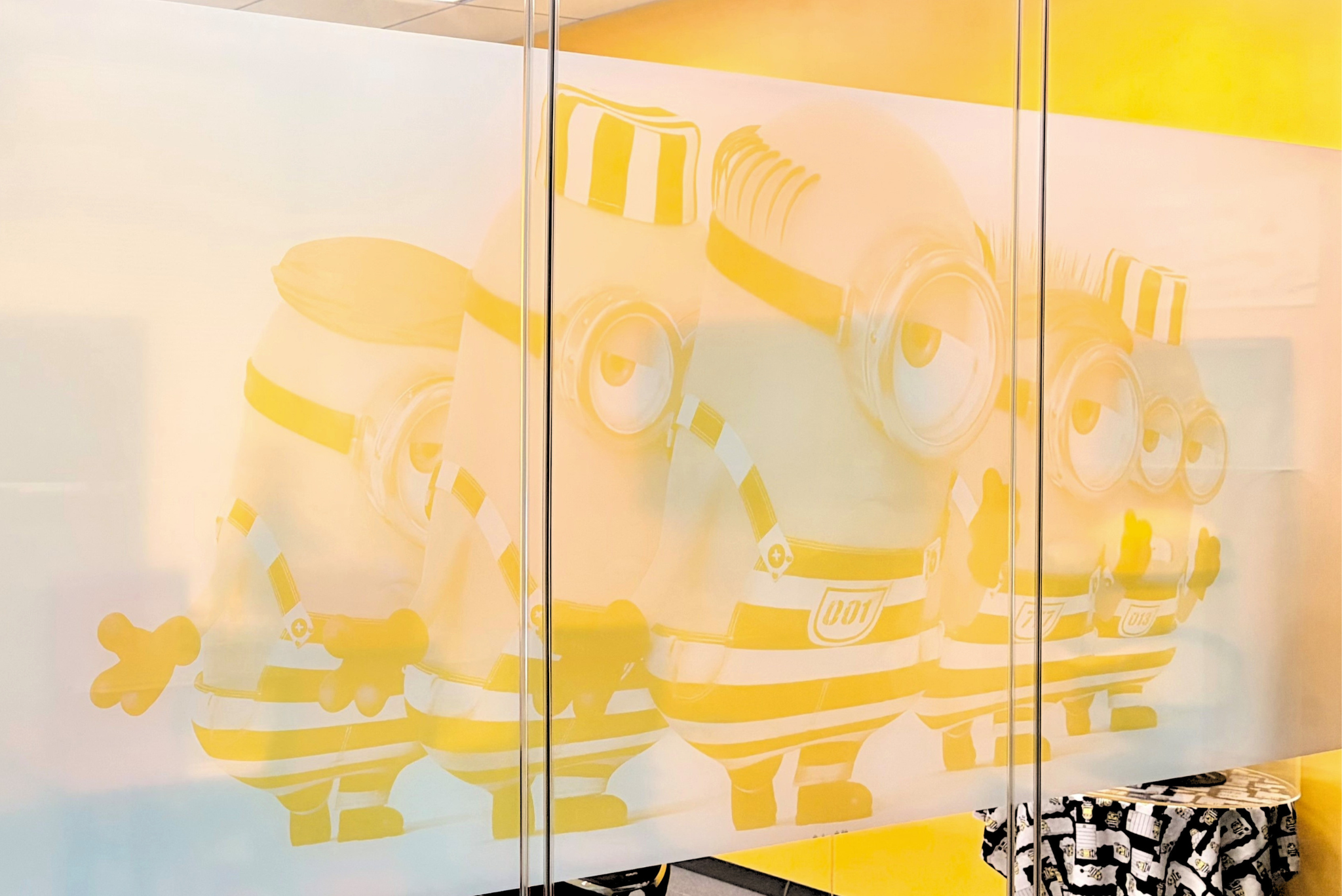 Minion wall in Japan office 