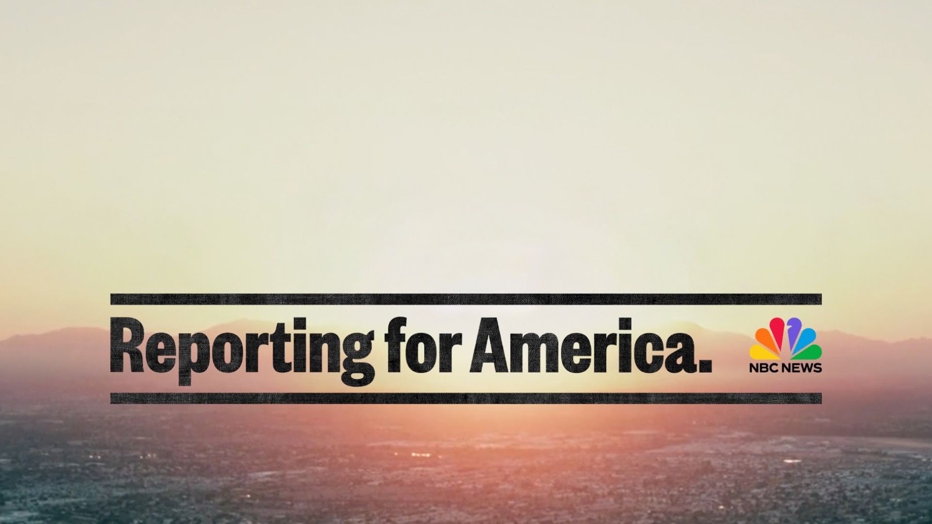 Reporting for America