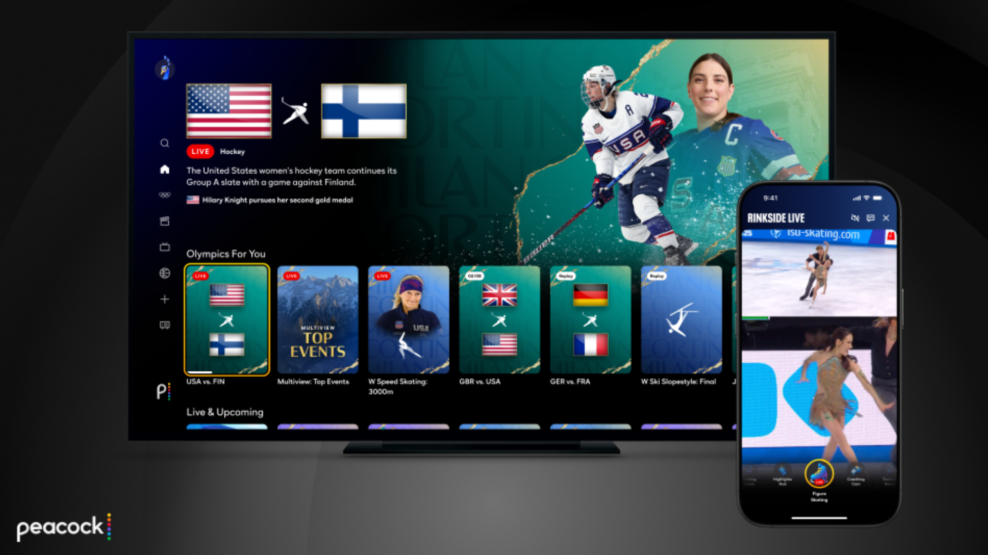 Milan Cortina Winter Olympics Peacock