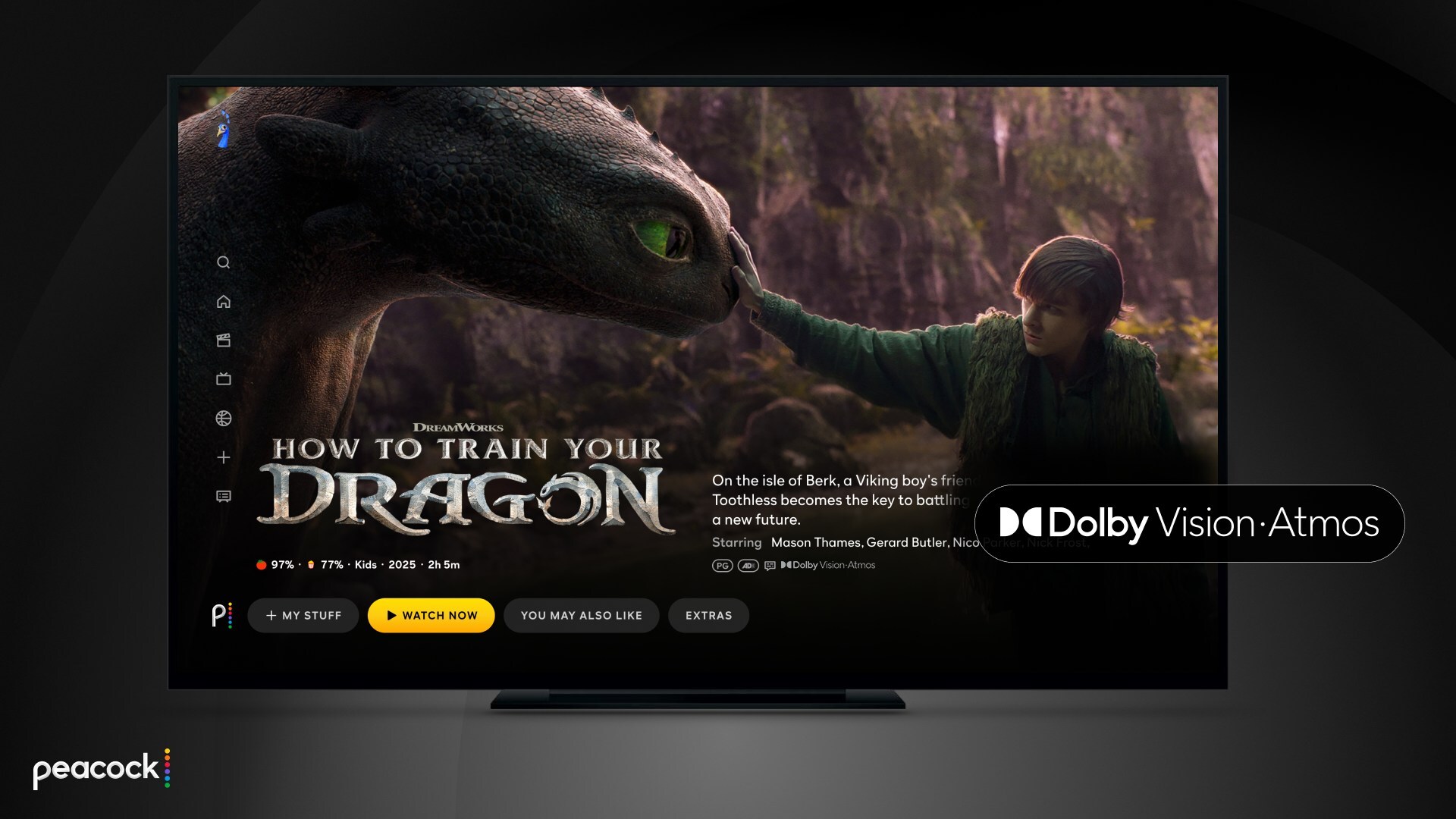 Image for Peacock and Dolby Laboratories collaboration