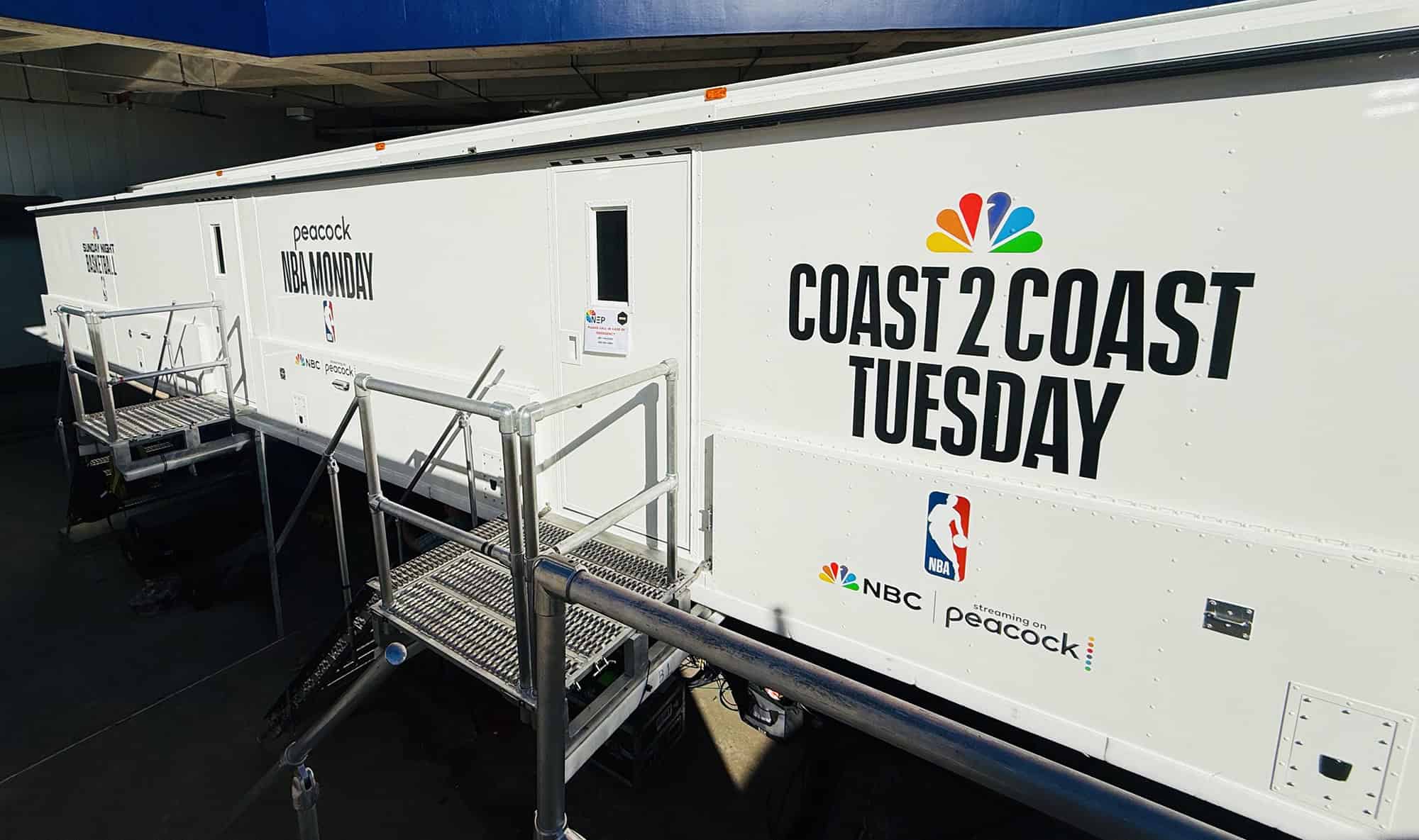 NBC Sports mobile production control center