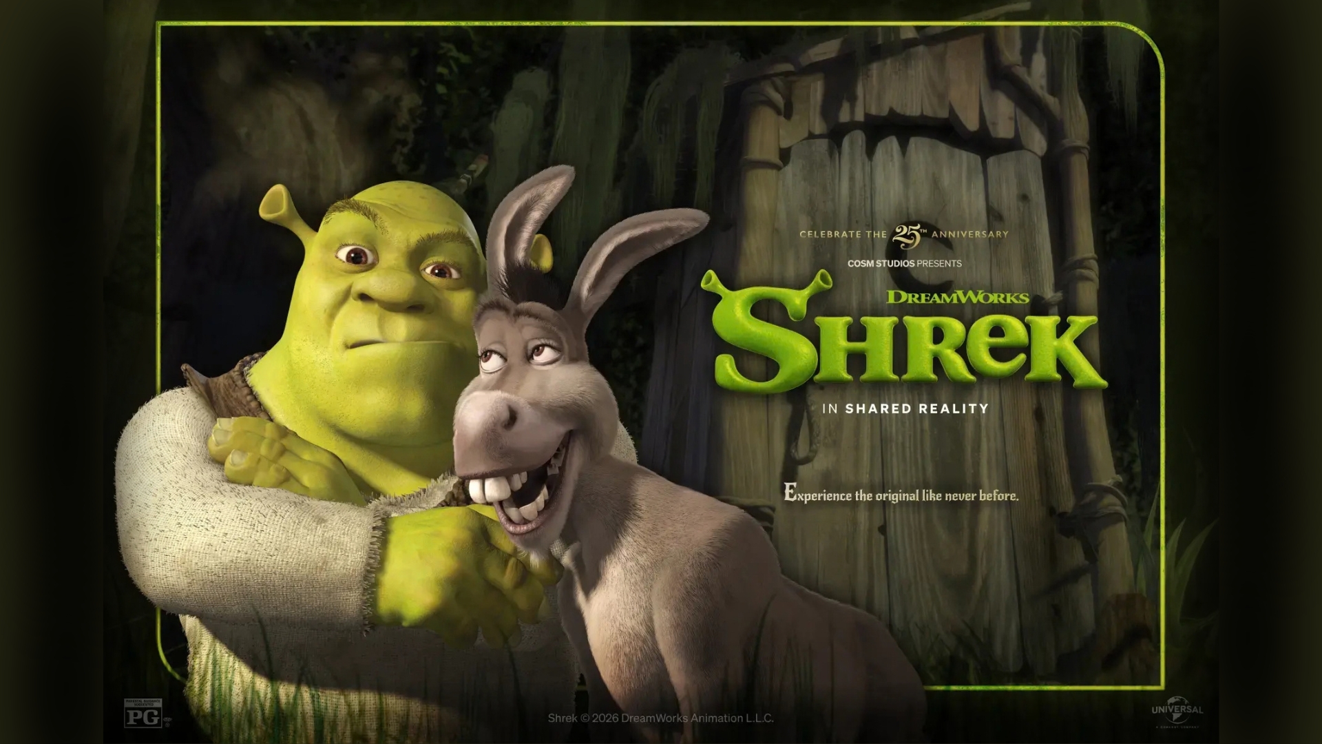 'Shrek' to Become First Animated Cinematic Experience in Shared Reality