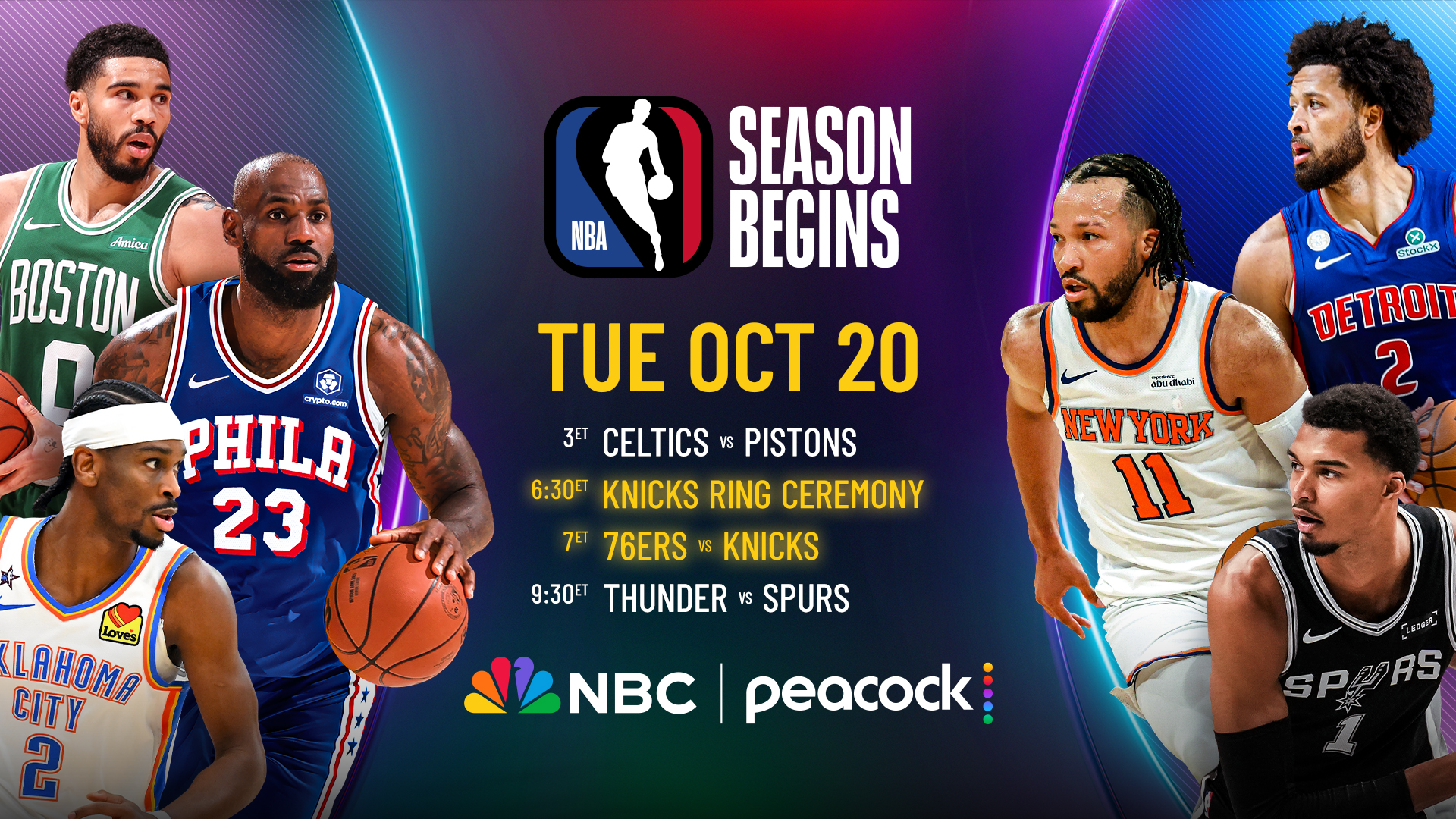 NBA 2026 Tipoff on NBC & Peacock
