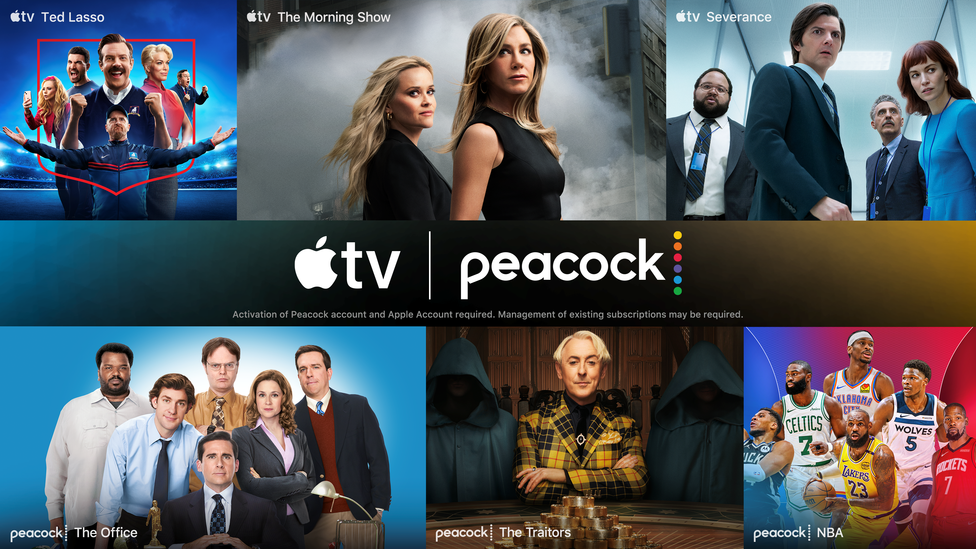  Apple TV and Peacock Bundle Multi-Title