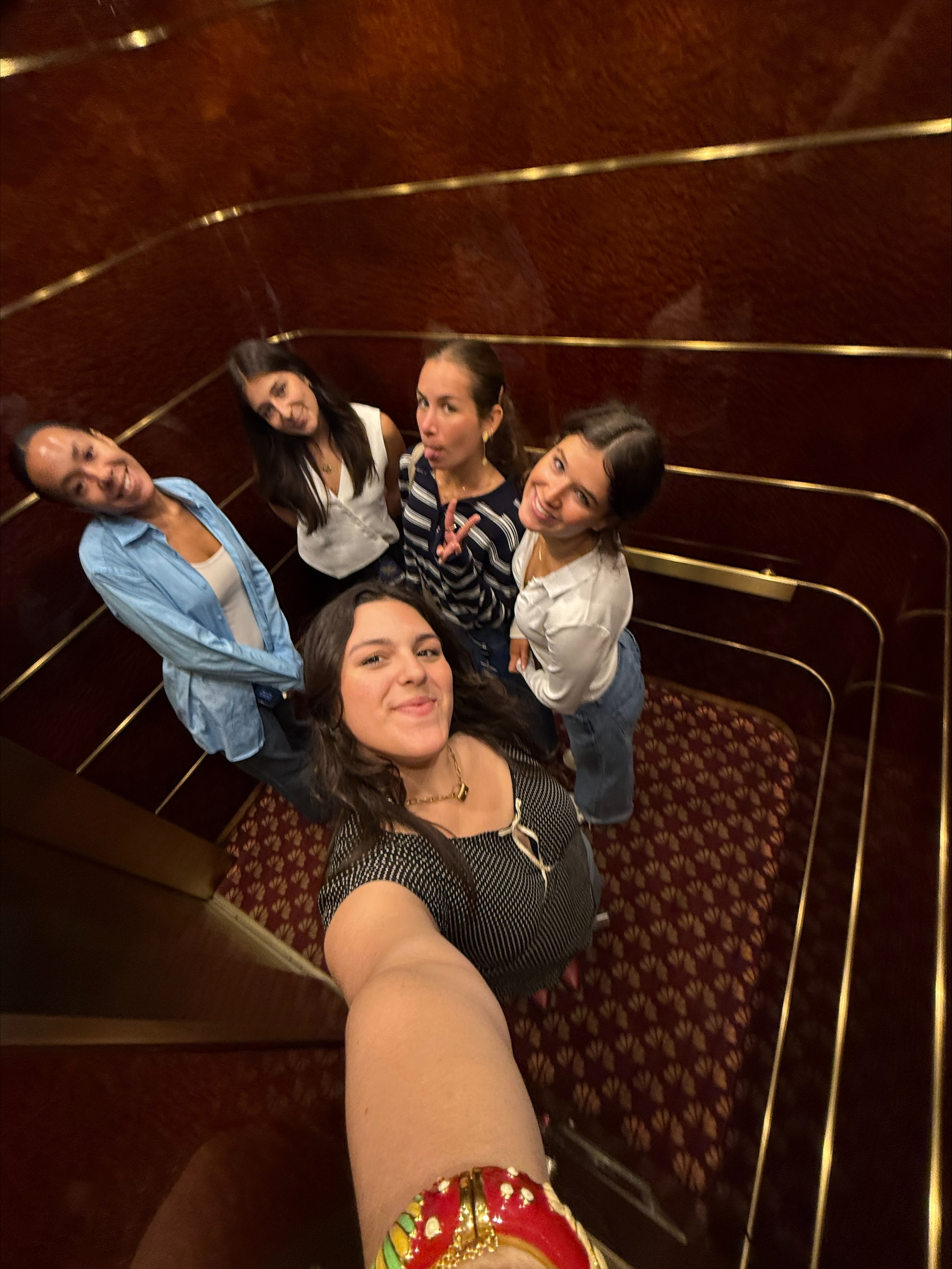 People in elevator