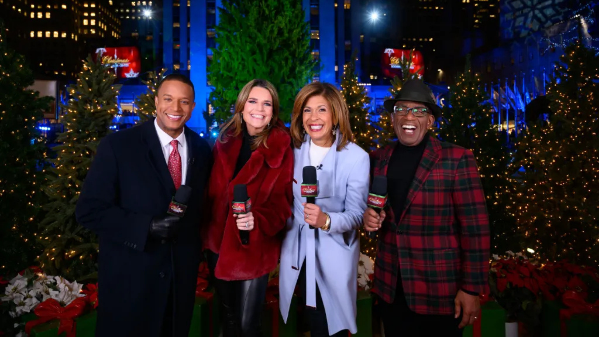The Today team at Christmas in Rockefeller Center