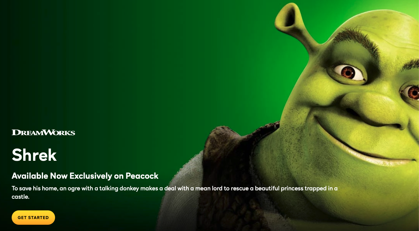 Shrek on Peacock