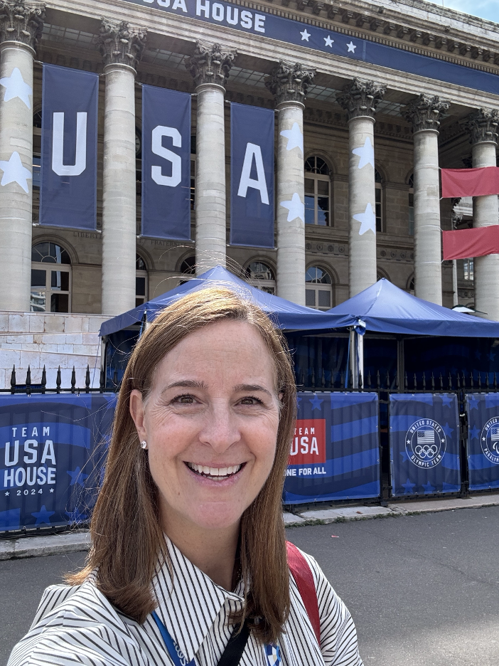 Jenny Storms, Chief Marketing Officer, NBCUniversal Television & Streaming at the Paris 2024 Summer Olympics