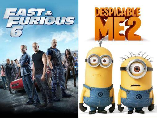 Fast & Furious 6 and Despicable Me 2