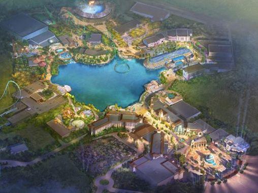 Rendering of Universal theme park and resort in the United Kingdom